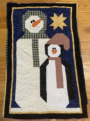 Primitive Snowman Quilt