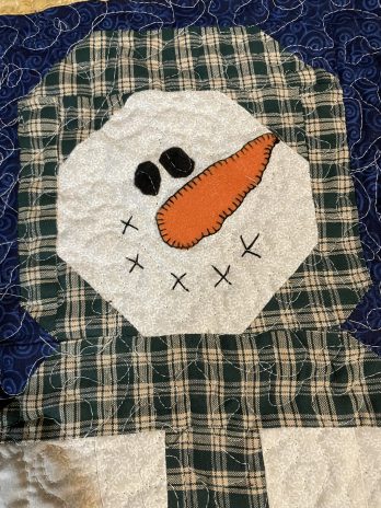 Primitive Snowman Quilt